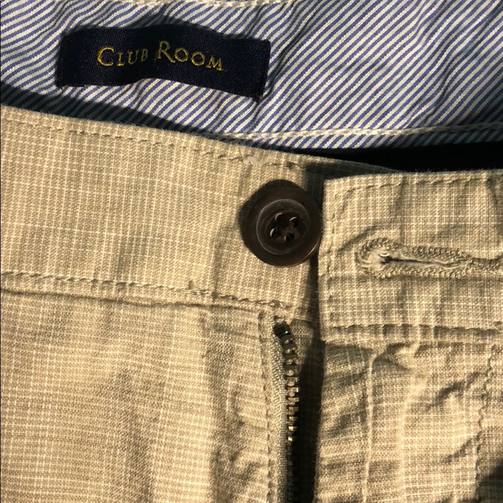 men’s club room shorts plaid size 34